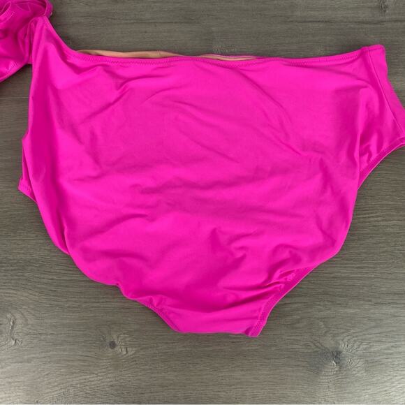J.Crew Hot Pink Cutout One Piece Swimsuit Sz.24 NWT - Picture 11 of 14